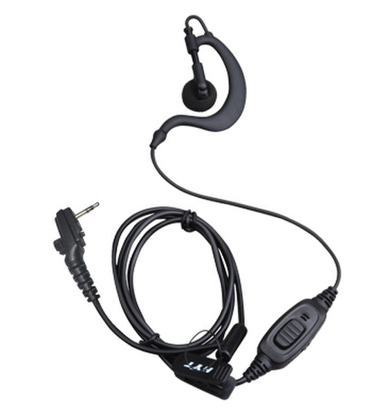 Hytera EHS13 Ear-hook Monaural Black mobile headset