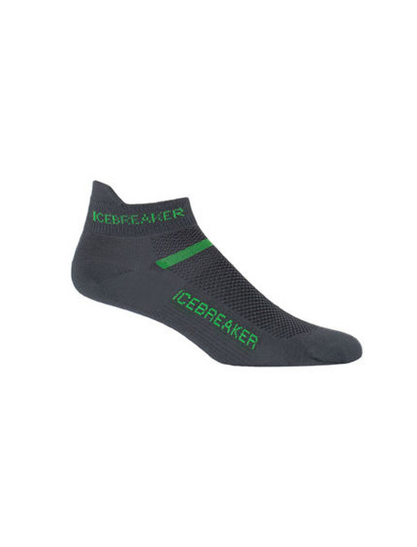 Icebreaker Multisport Ultra Light Micro Graphite,Green Male S Classic socks