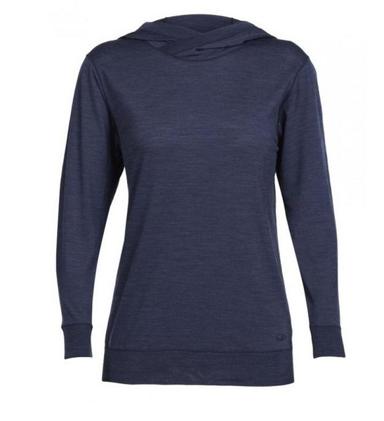 Icebreaker 103654401 L T-shirt L Long sleeve Crew neck Merino wool,Nylon Blue women's shirt/top
