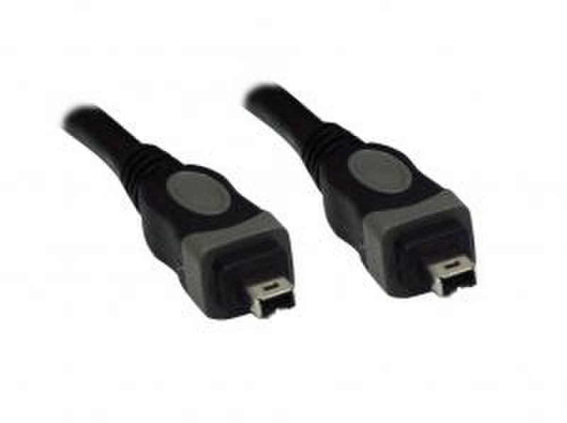Rainbow Firewire Cable - MiniI Socket - 1.8 m. 1.8м Черный FireWire кабель