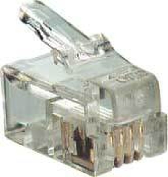 Microconnect KON501 RJ9 Transparent wire connector