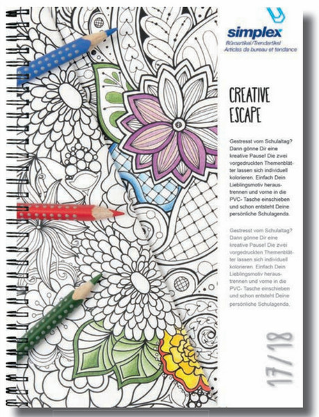Simplex 500105.18 A5 Multicolour writing notebook