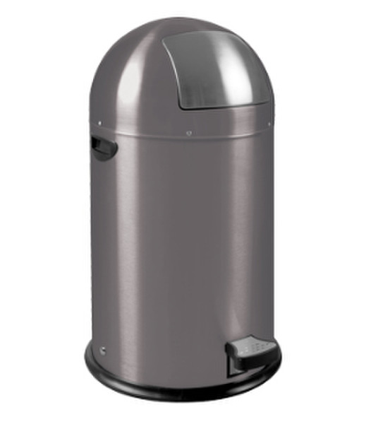 EKO - Europe Kick Can 33L 33L Round Galvanized steel Grey trash can