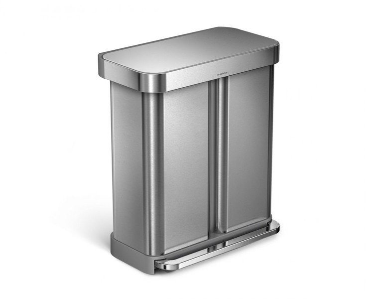simplehuman CW2025 58L Rectangular Stainless steel Stainless steel trash can