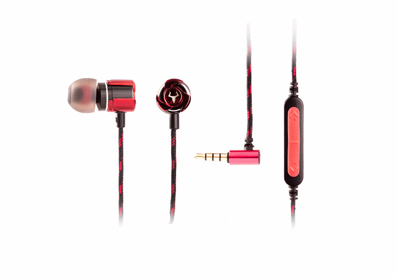 iTek Taurus IE100 In-ear Binaural Black,Red