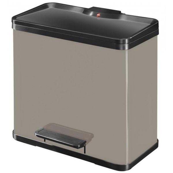 Hailo 0630-729 30л Прямоугольный Нержавеющая сталь Коричневый trash can