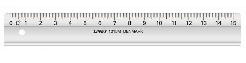 Linex 1015M Line gauge 150mm Styrol-Acrylnitril (SAN) Grau 1Stück(e)