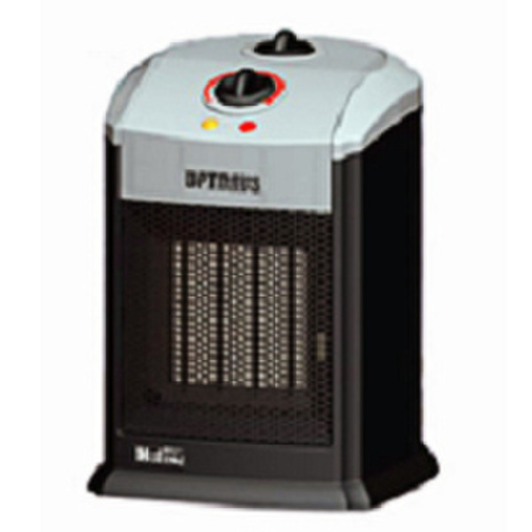 Optimus H-7008 Для помещений 1500Вт Черный, Серый Fan electric space heater электрический обогреватель