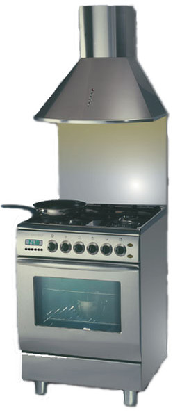 EDY GSE550 gas/elektro fornuis Freestanding Gas hob Silver