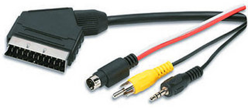 Manhattan PC -> SCART Audio/Video Cable 3m SCART (21-pin) Schwarz