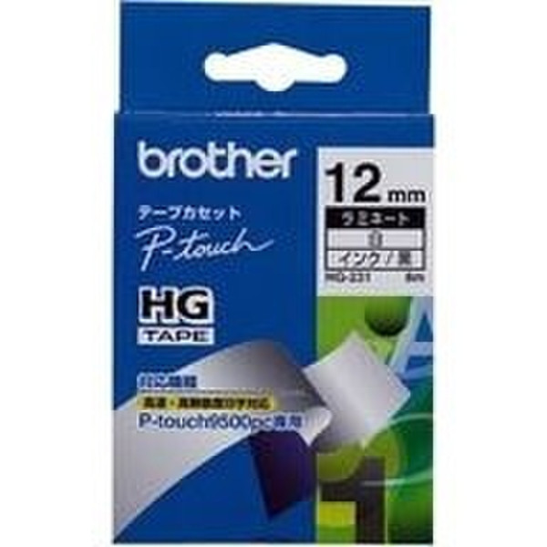 Brother P-touch High Grade Tape (12mm) этикеточная лента