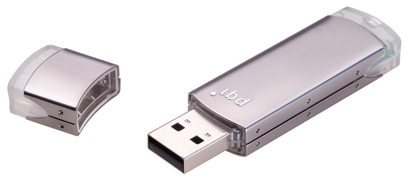 PQI U339 4GB titanium 4GB USB 2.0 Type-A Silver USB flash drive