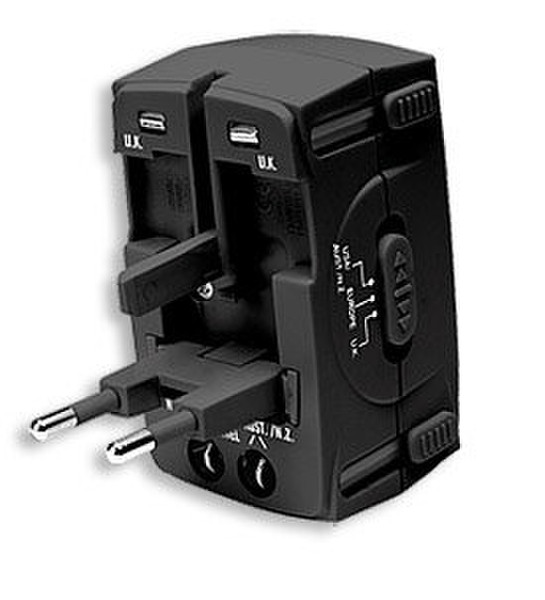 Manhattan Adaptador Universal Black power adapter/inverter