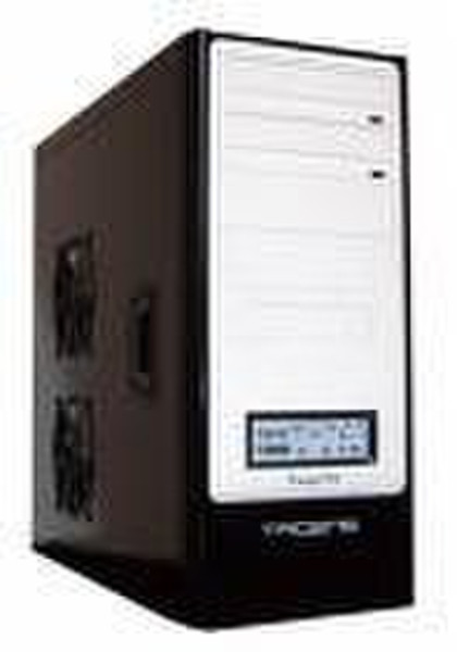 Tacens Tango Pro Midi-Tower Schwarz, Weiß Computer-Gehäuse