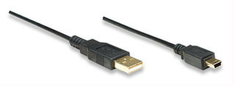 Manhattan Hi-Speed USB 2.0 1.8м USB A Черный кабель USB