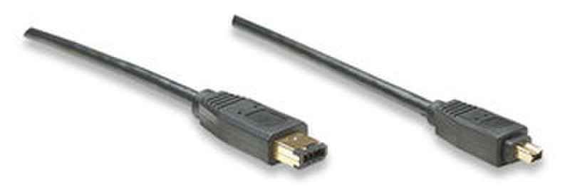 Manhattan Cable FireWire 1.8m Black firewire cable