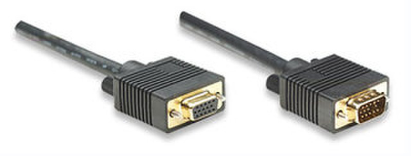 Manhattan SVGA Monitor Cable 1.8м Черный сигнальный кабель