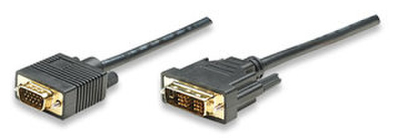Manhattan Monitor Cable 1.8m Schwarz Signalkabel