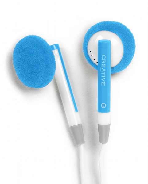 Creative Labs EP-480 Earphones Light Blue Blue Intraaural headphone