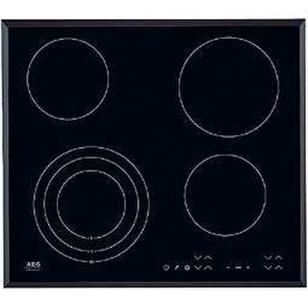 AEG 66100-KF-N Eingebaut Ceramic hob Schwarz