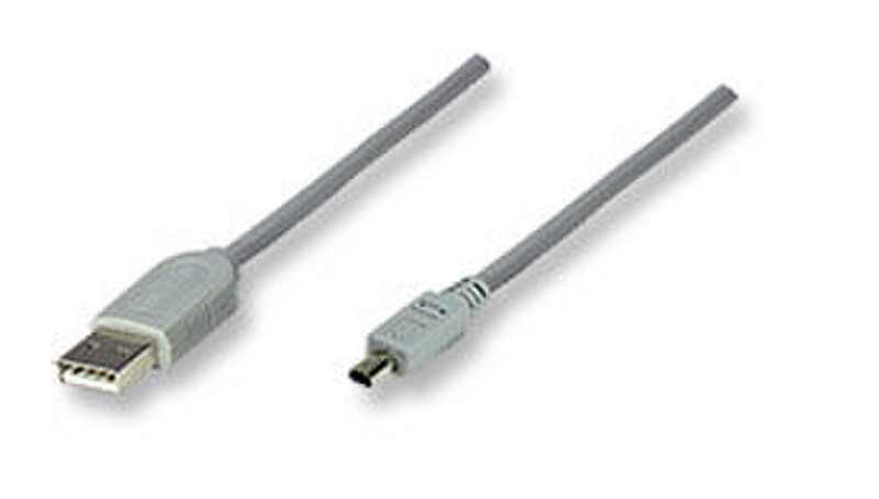 Manhattan Hi-Speed USB 2.0 1.8m USB A Grey USB cable