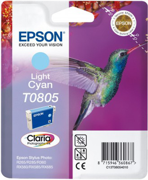 Epson T0805 Светло-бирюзовый струйный картридж