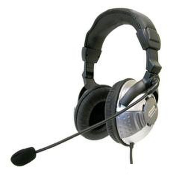 Phoenix Auriculares con micrófono stereo vibración Binaural headset