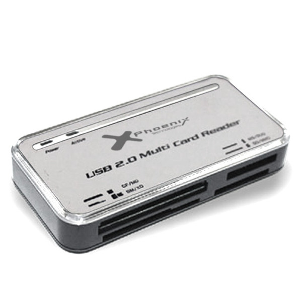 Phoenix Lector externo USB de tarjetas memorias 16 en 1 technologies card reader