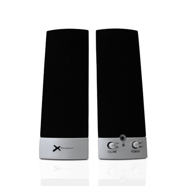 Phoenix Altavoces 2.0 200 watt.negro-plata loudspeaker
