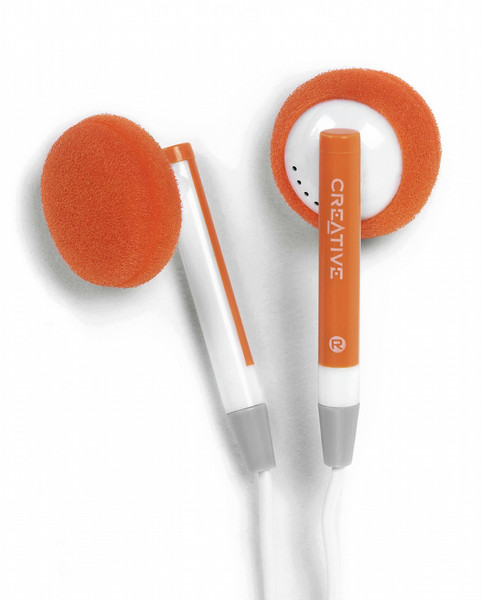 Creative Labs EP-480 Earphones Orange Orange Intraaural headphone
