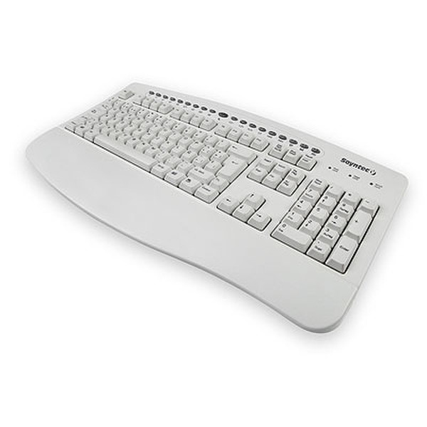 Soyntec Weboard 200 PS/2 QWERTY Weiß Tastatur