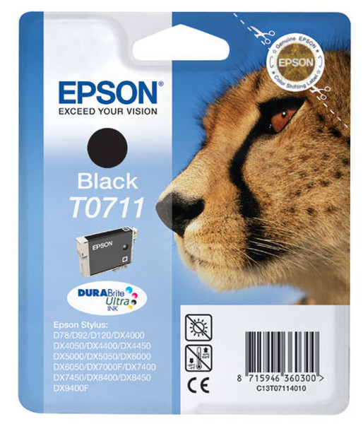 Epson T0711 Schwarz Tintenpatrone