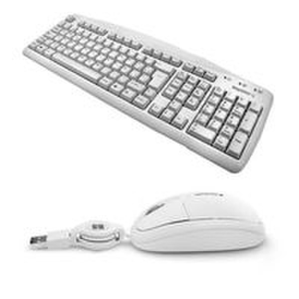 Soyntec Pack Promo D1041 USB+PS/2 Weiß Tastatur