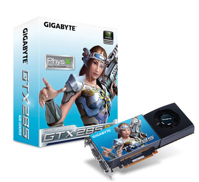 Gigabyte GV-N285-1GH-B GeForce GTX 285 1GB GDDR3 graphics card