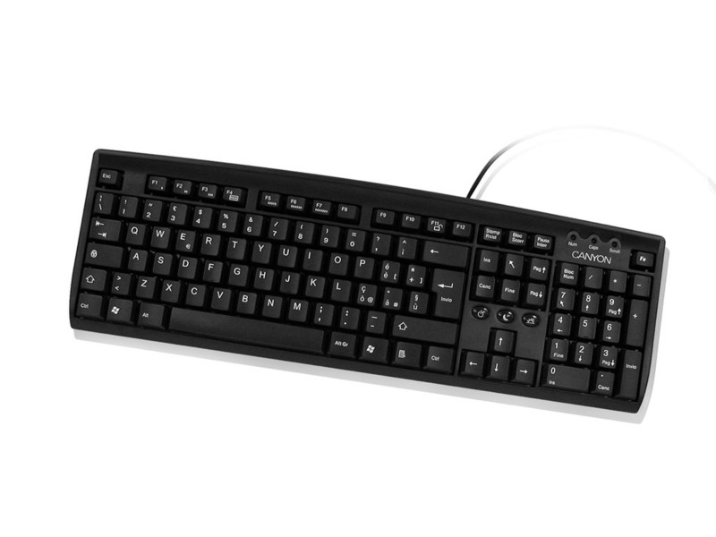 Canyon CN-KEYB5 PS/2 QWERTY Черный клавиатура