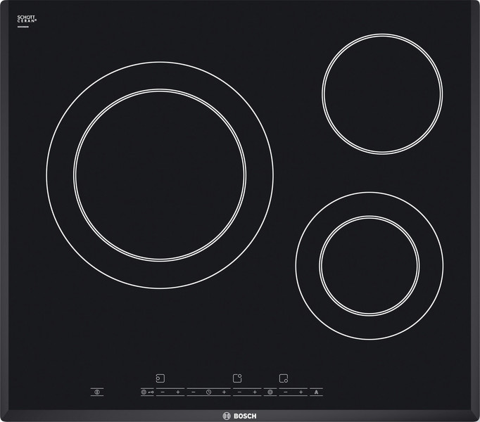 Bosch PKK651T14E Встроенный Electric hob Черный плита