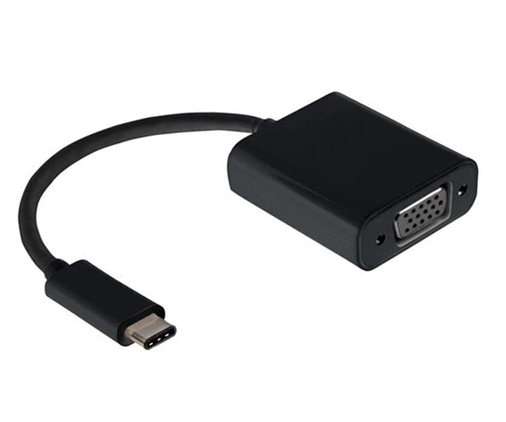 Axiom USBCMVGAF-AX USB C VGA (D-Sub) Черный адаптер для видео кабеля