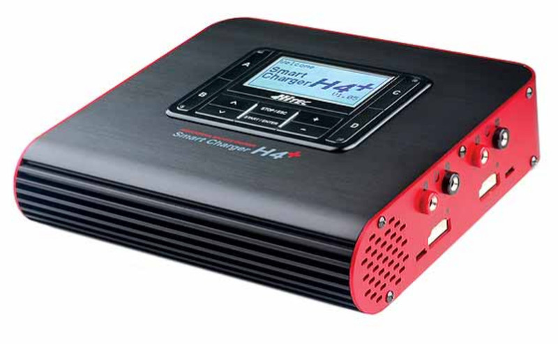 Hitec 114129 Indoor battery charger Черный, Красный зарядное устройство