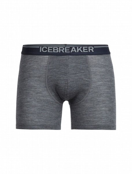 Icebreaker Anatomica Rib Boxers Grau Boxer L