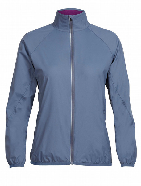 Icebreaker Cool-Lite Rush Windbreaker Women's shell jacket/windbreaker L Wool,Nylon Blue