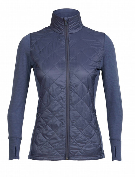 Icebreaker Ellipse Women's shell jacket/windbreaker L Шерсть, Полиэстер Синий
