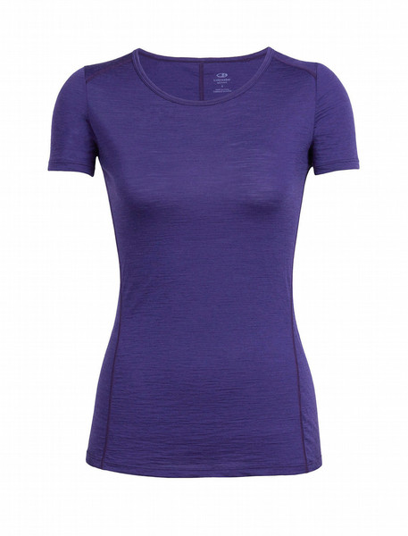 Icebreaker Aero T-shirt L Short sleeve Crew neck Merino wool,Nylon Purple