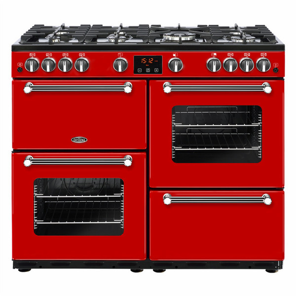 Belling Kensington 100GT Freestanding Gas hob A Red