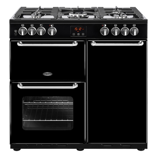 Belling Sandringham 90 DFT Range cooker Gas hob A Black