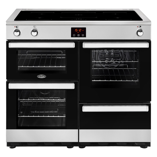 Belling Cookcentre 100 Ei Range cooker Induction hob Черный, Нержавеющая сталь