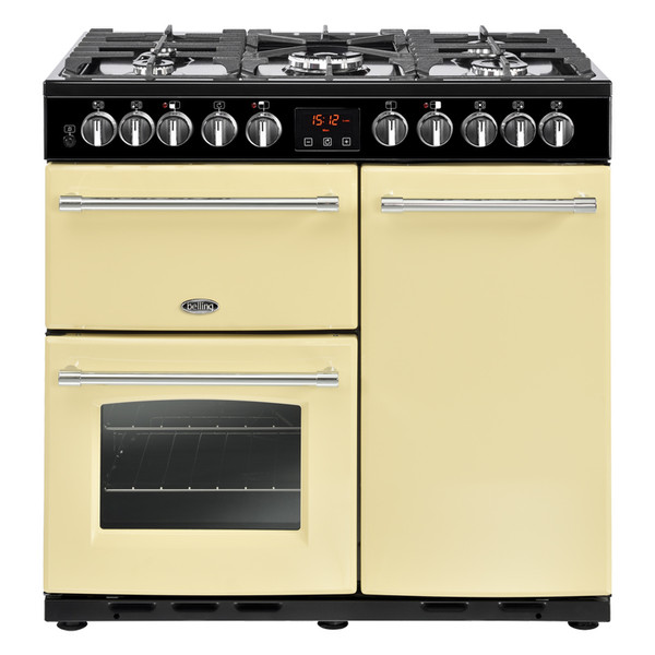 Belling Farmhouse 90 DFT Deluxe Range cooker Gas hob A Cream