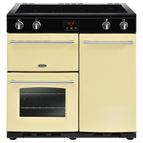 Belling Farmhouse 90Ei Range cooker Induction hob Cream