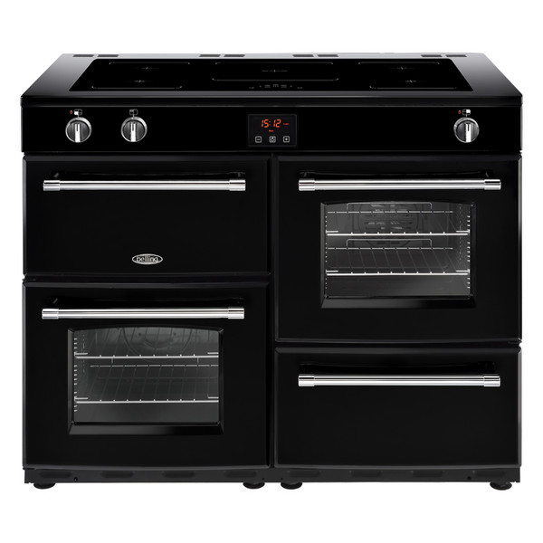 Belling Farmhouse 110 Ei Range cooker Induction hob Black