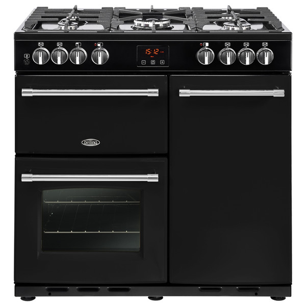 Belling Farmhouse 90 DFT Range cooker Gas hob Schwarz