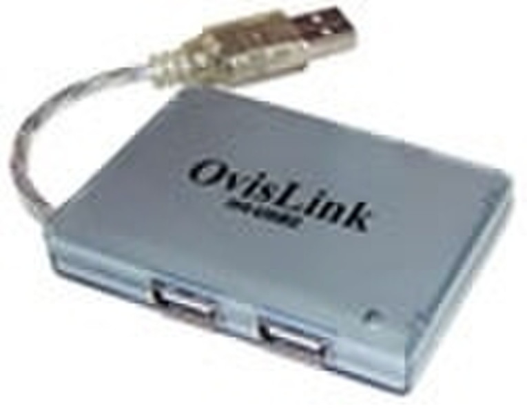 OvisLink H4-USB2 480Mbit/s Silver interface hub